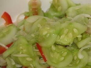 Салат на зиму из огурцов и сладкого перца - 5 рецептов с фото пошагово