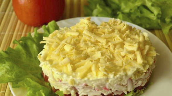 Салат с плавленными сырками рецепт с фото пошагово