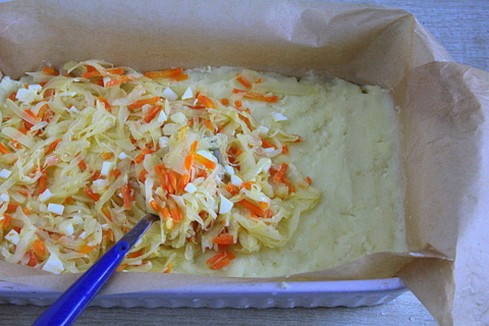 Картофельная запеканка с овощами