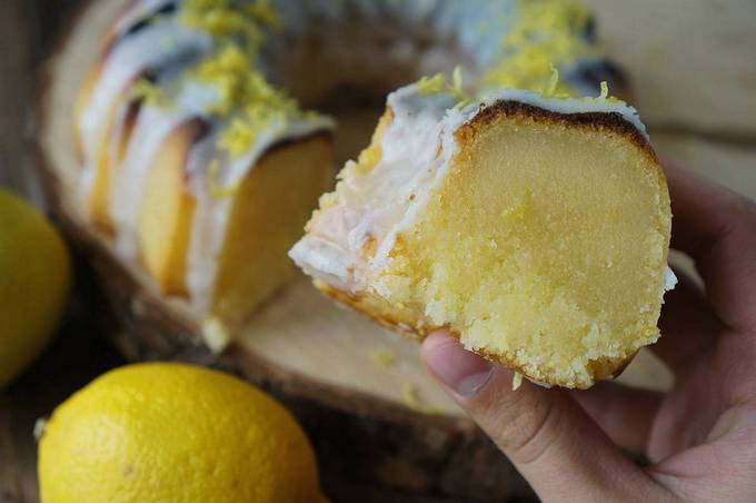 Лимонный кекс на растительном масле