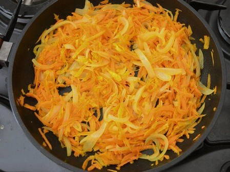 Салат с фасолью морковью и луком