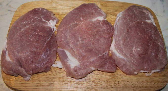 Отбивные из свинины на сковороде без муки