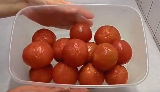 Соленые помидоры за сутки