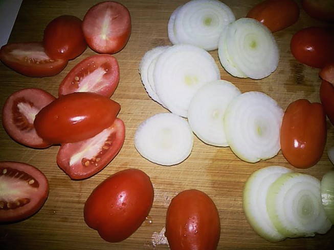 Резаные помидоры в желатине на зиму