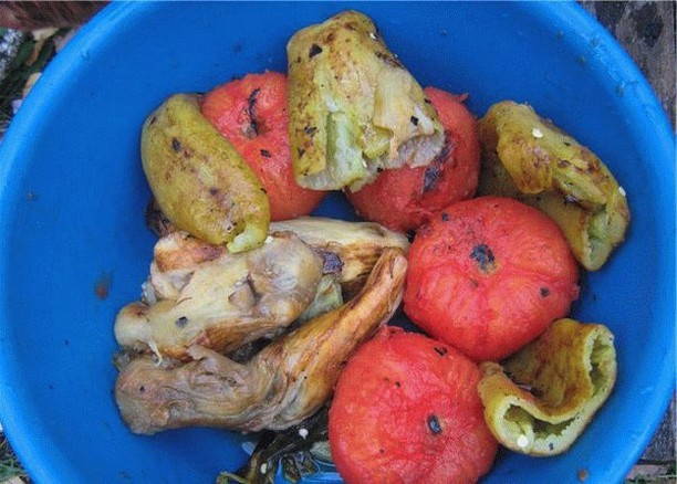 Овощи на мангале по-армянски