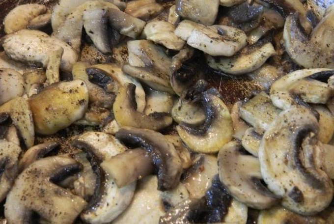 Запеканка из кабачков с грибами