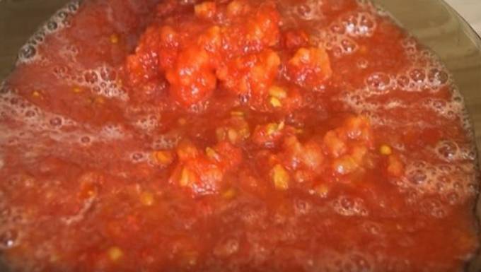 Помидоры в томатном соусе без стерилизации