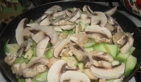 Овощное рагу с грибами без картофеля
