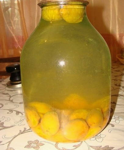 Компот из абрикосов на зиму с лимонной кислотой