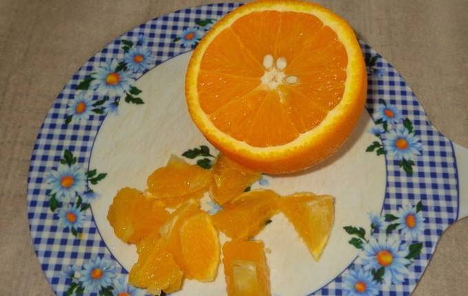 Компот из клубники с апельсином на зиму