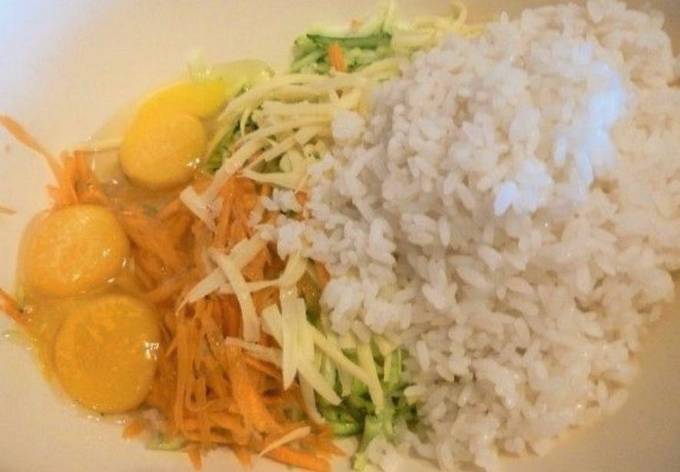 Запеканка из кабачков с рисом