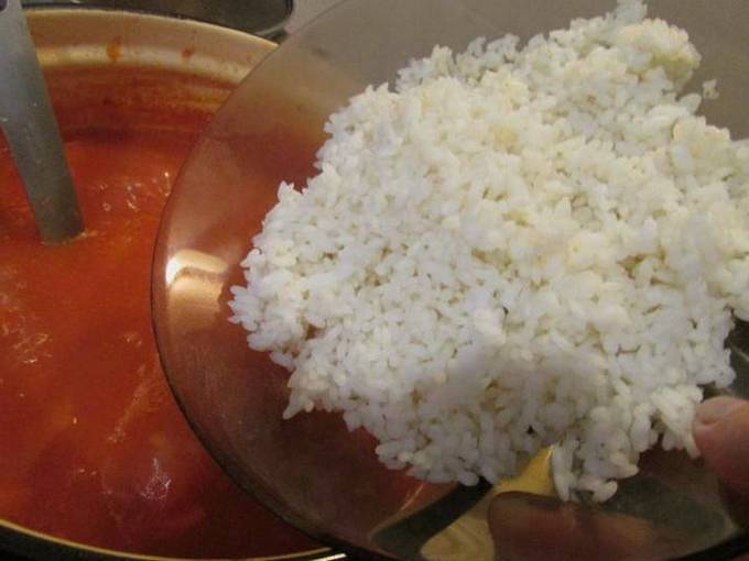 Салат лечо с рисом на зиму