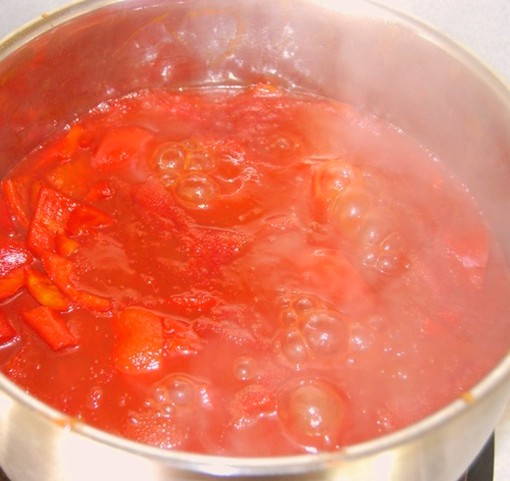 Перец в томатном соке без масла