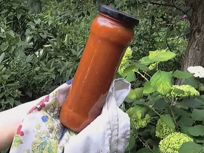 Аджика из слив помидор и болгарского перца