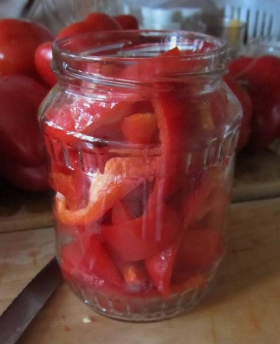 Перец в томатном соке без уксуса