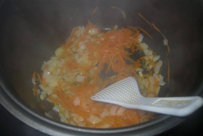Суп с опятами и рисом