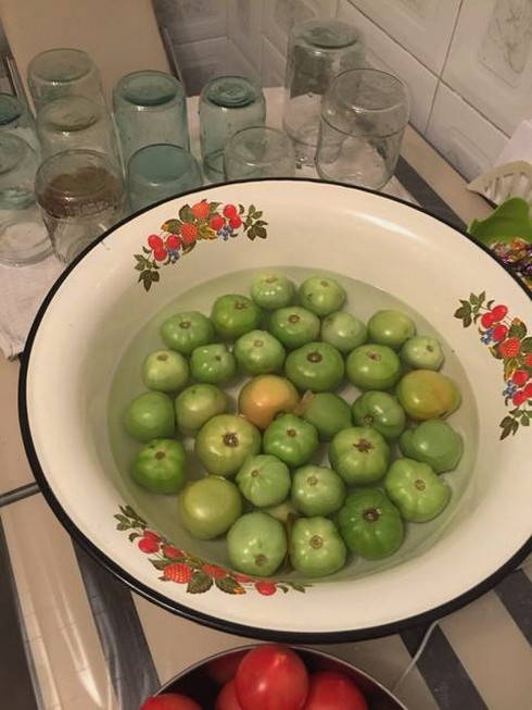 Салат Донской с зелеными помидорами
