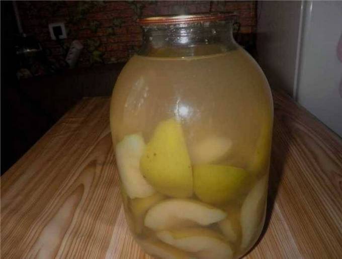 Компот из груш с лимонной кислотой на зиму