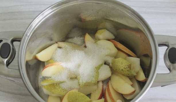 Компот из груш и яблок с лимонной кислотой на зиму