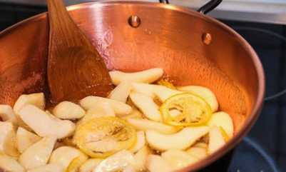 Янтарное варенье из груш дольками с лимоном