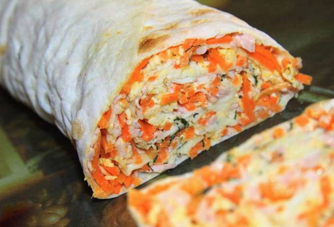 Начинка для лаваша с корейской морковкой - пошаговый рецепт с фото на ростовсэс.рф