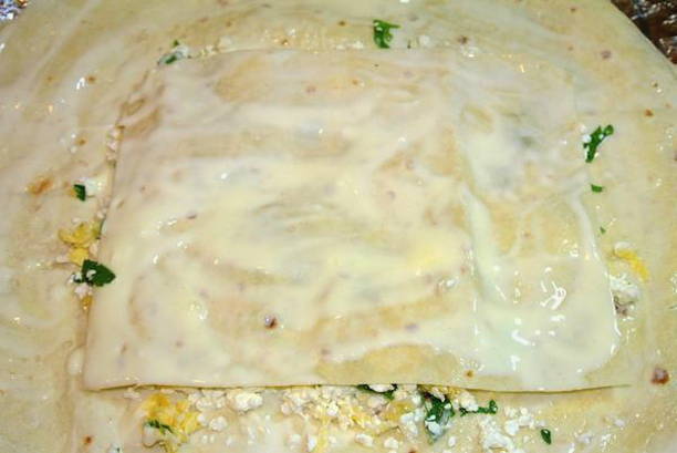 Пирог из лаваша на кефире с сыром и творогом
