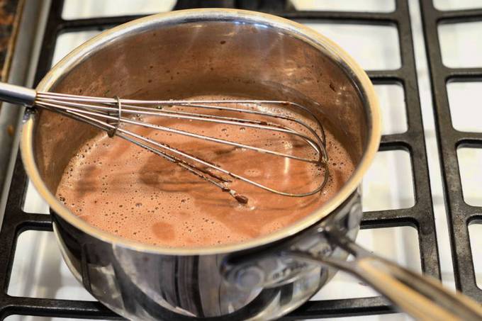Заварной шоколадный крем для торта с какао