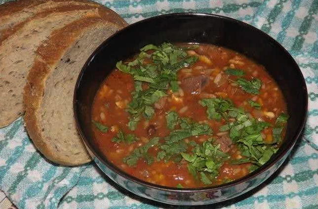 Суп харчо из свинины с рисом классический рецепт фото пошагово и видео