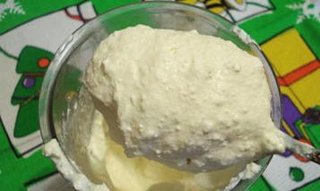 Крем из сметаны и творога для бисквитного торта