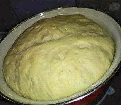 Быстрое заварное дрожжевое безопарное тесто для пирожков