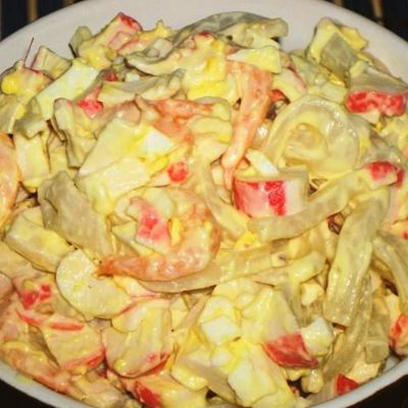 Салат с кальмарами и пекинской капустой – рецепт приготовления с фото от ремонты-бмв.рф