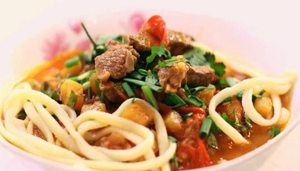 Лагман по-узбекски с овощами и мясом — пошаговый рецепт