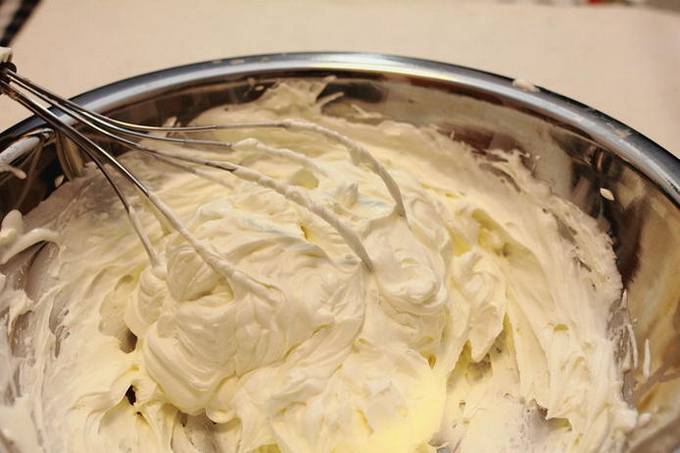 Йогуртовый крем с желатином для торта