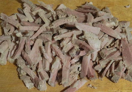 Салат «Обжорка» со свининой