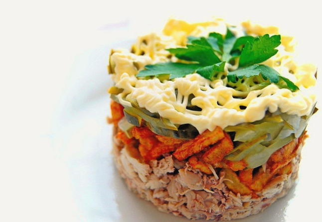 12 вкусных салатов с курицей и грибами, которые стоит попробовать