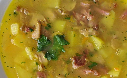 Гороховый суп с шампиньонами рецепт – Русская кухня: Супы. «Еда»
