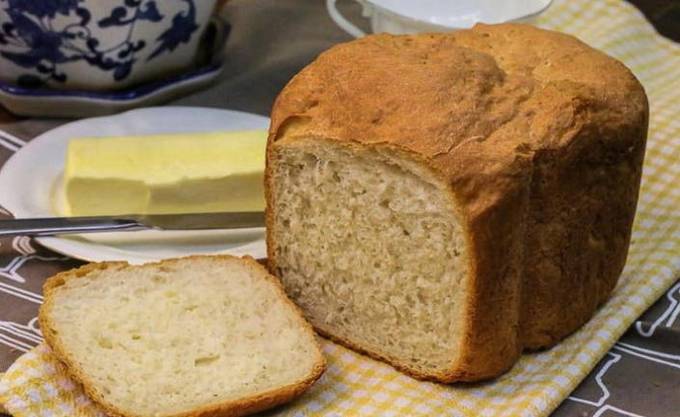 Белый хлеб на 750 грамм в хлебопечке