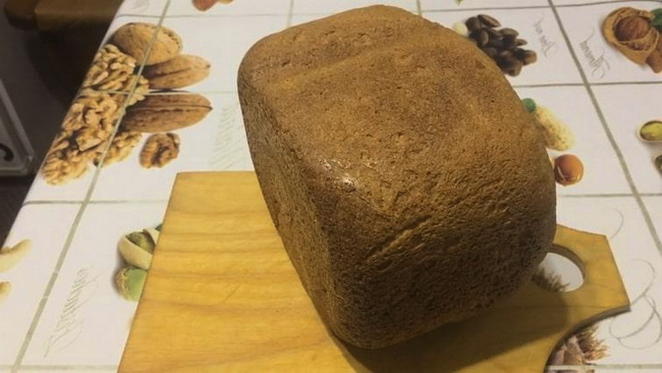 Хлеб из цельнозерновой муки в хлебопечке Панасоник