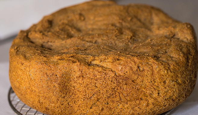 Ржаной цельнозерновой хлеб в хлебопечке