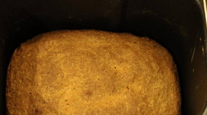 Хлеб из цельнозерновой муки в хлебопечке Мулинекс