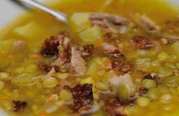 Как приготовить суп с копчеными ребрышками и огурцами рецепт с фото пошагово