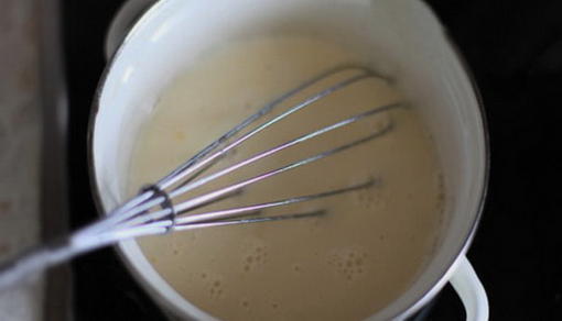 Заварной крем на молоке с маслом для медовика