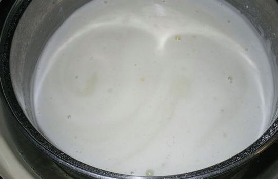 Пшеничная каша на молоке на 2 порции