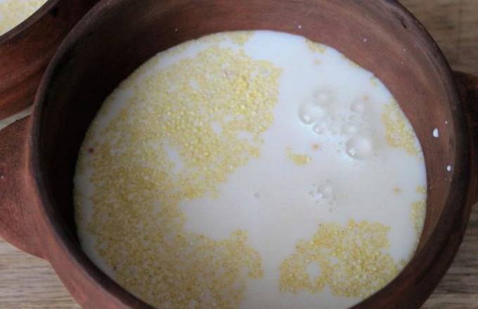 Пшеничная каша на молоке в духовке