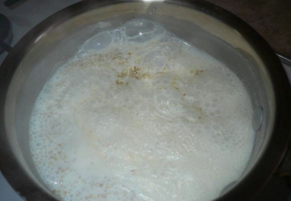 Ячневая каша на молоке на 1 порцию
