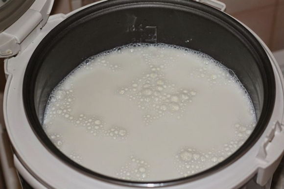 Ячневая каша на молоке в мультиварке Редмонд