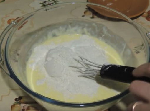 Пирог с капустой из жидкого теста на майонезе в духовке