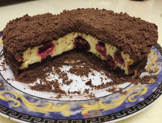 Торфяной пирог с творогом рецепт с фото