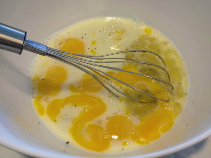 Гренки из батона с яйцом и молоком на сковороде