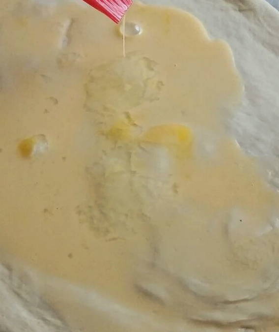 Лепешка с сыром и картошкой в духовке
